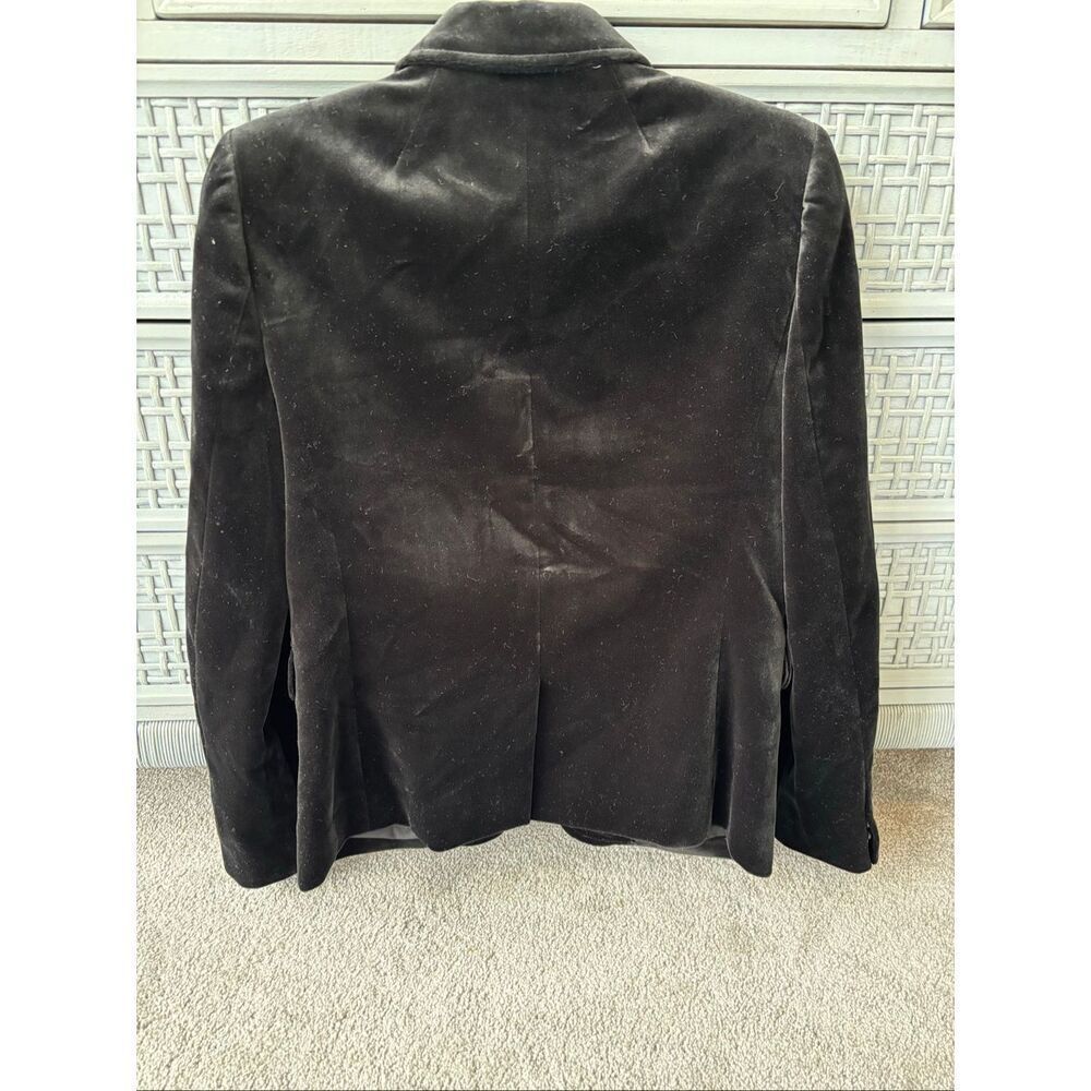NWOT J Crew Collection Black Velvet Schoolboy Blazer, S 4, $218 B17 - Picture 9 of 11
